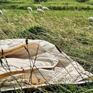 Sommer-Schurwolldecke, 135 x 200 cm