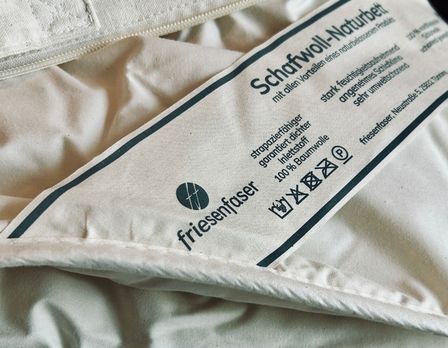 Sommer-Schurwolldecke, 155 x 220 cm – Bild 3